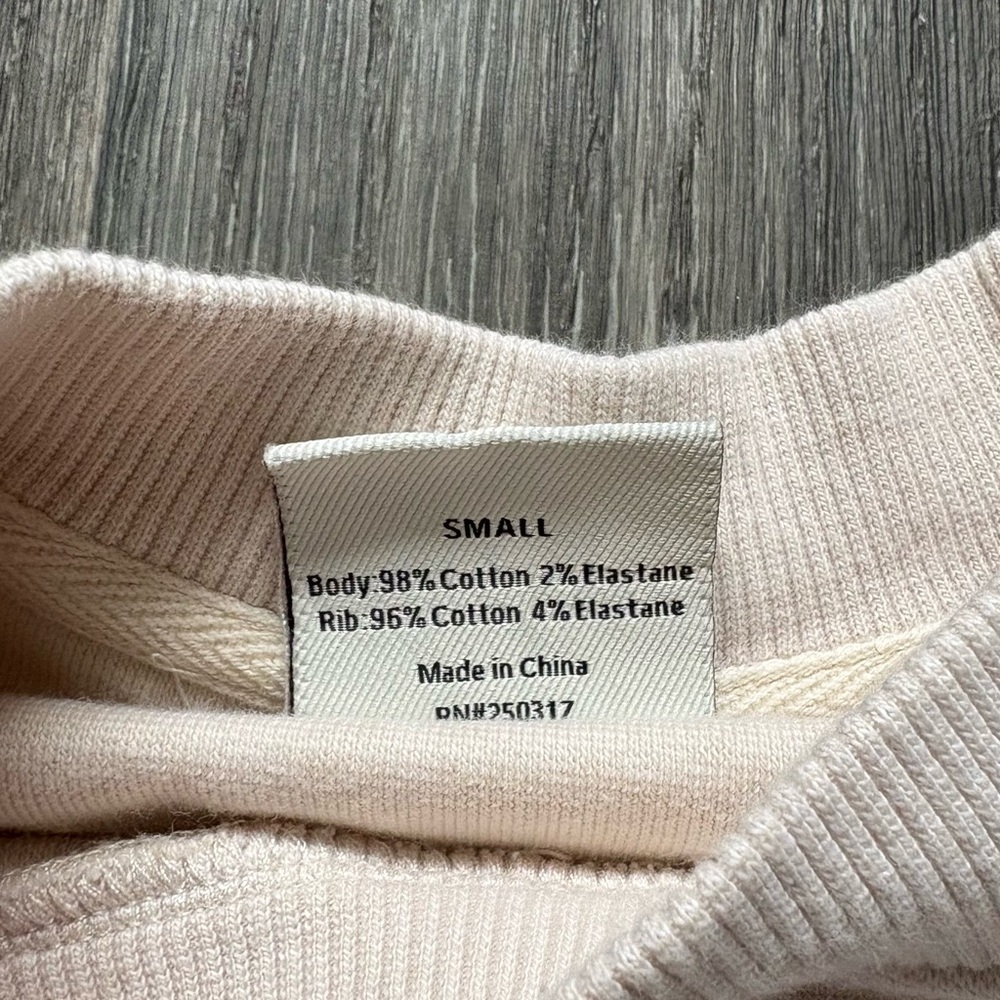 VARLEY EDITH RIB PIQUE Pullover drawstring in oatmeal - Picture 4 of 4